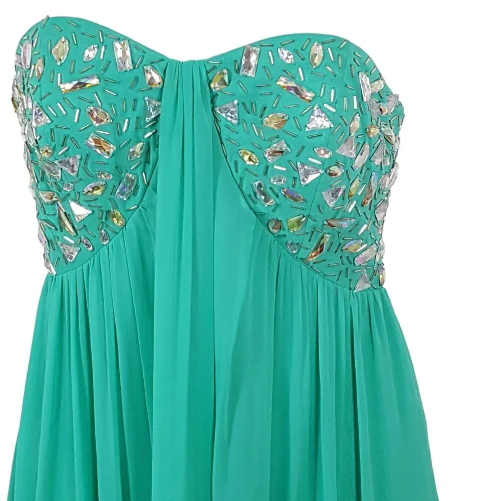 MORGAN & CO CHIFFON DRESS - Picture 4 of 10